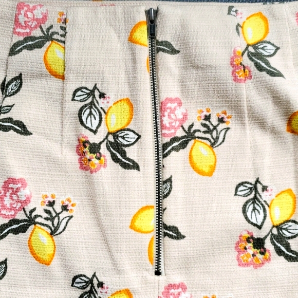 Loft Outlet Lemon Pattern Skirt. - Picture 4 of 4